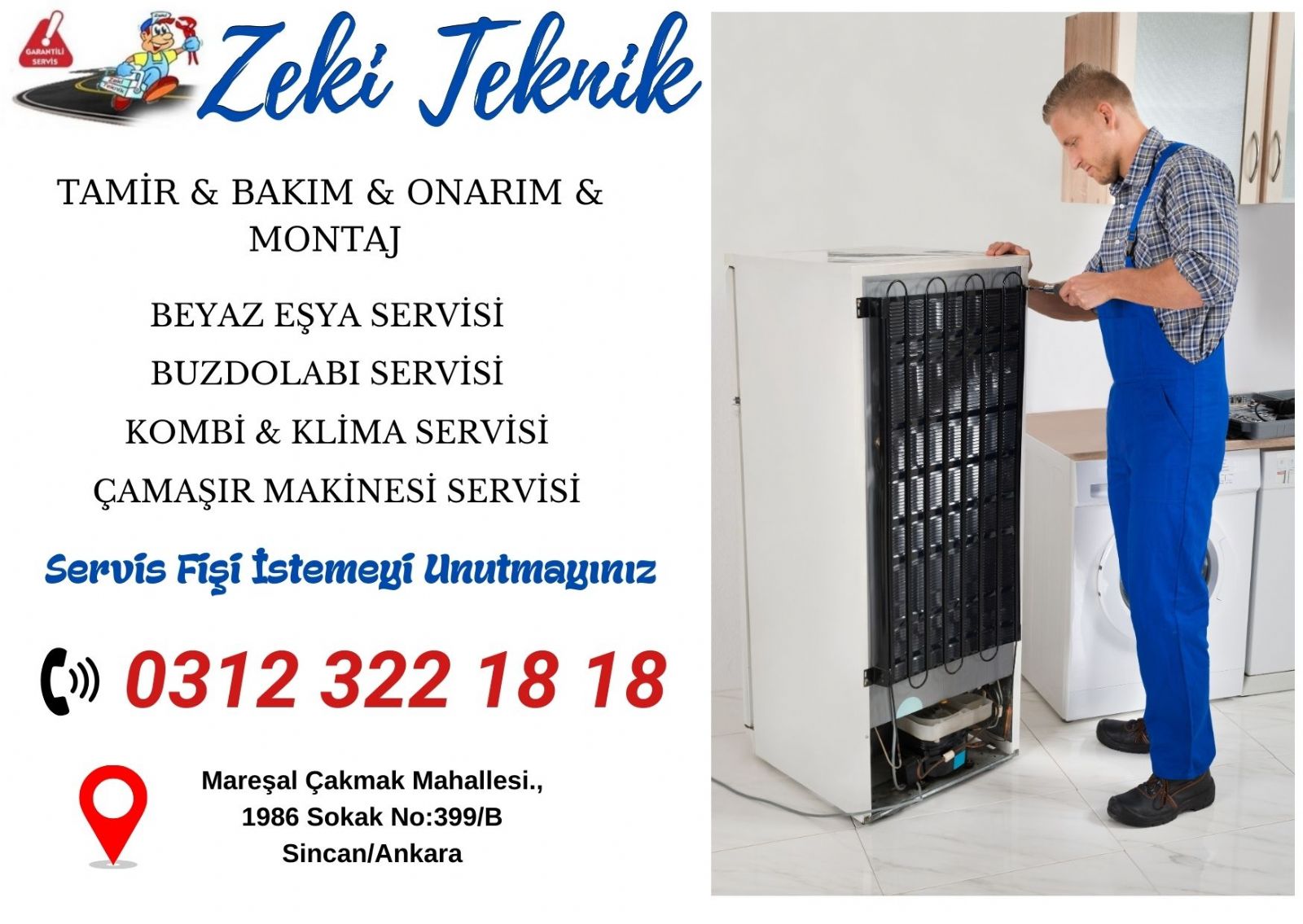 Sincan Buzdolabı Servisi
